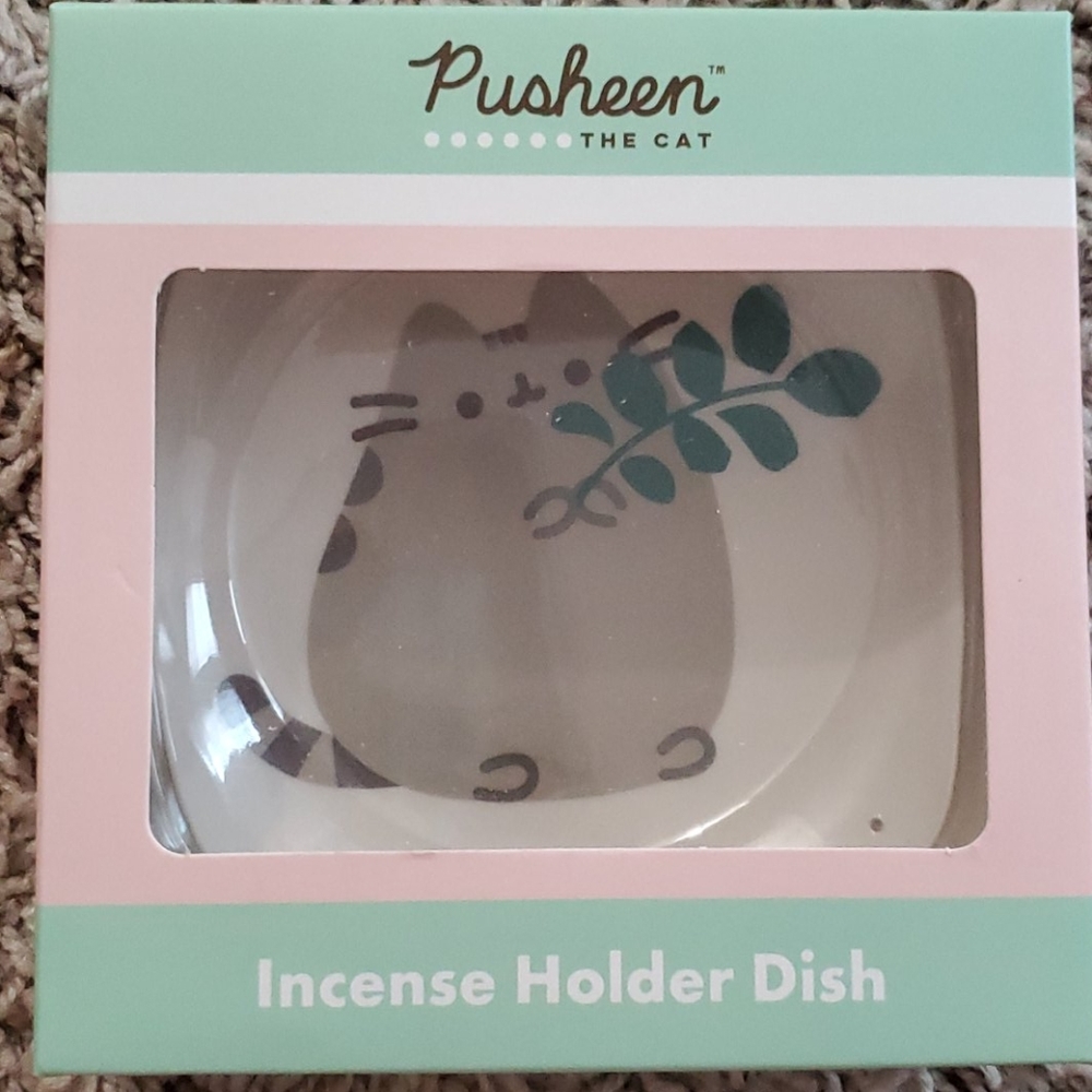 Pusheen incense holder dish